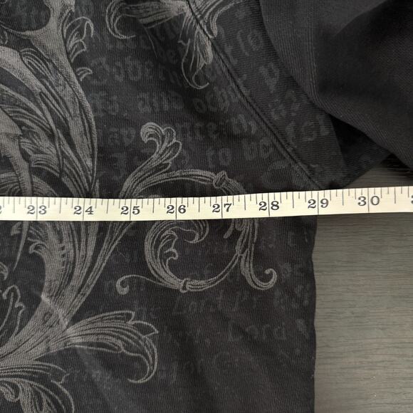 Affliction Hoodie Mens 2XL Skeleton Skull Graphic Pullover Gothic Grunge NEW - Picture 10 of 12